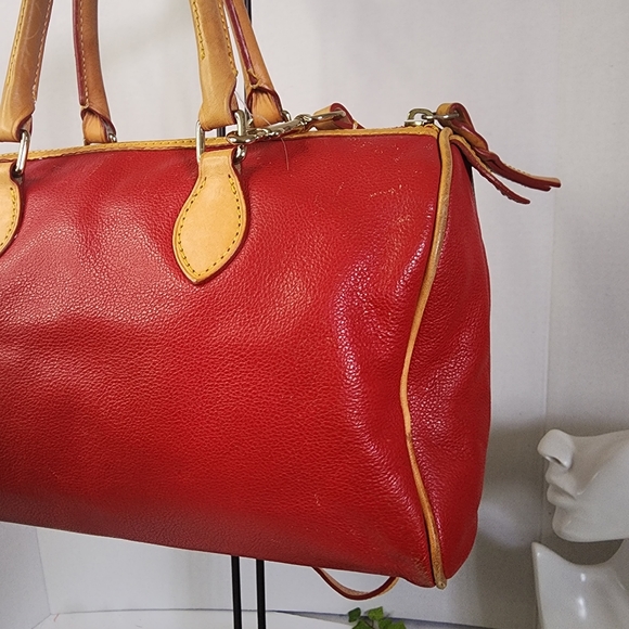 Dooney & Bourke Red Pebble Leather Bag - Picture 7 of 16